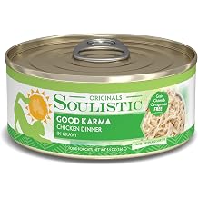 Soulistic Originals Wet Cat Food, Good Karma Chicken Dinner in Gravy, 5.5oz Can, Pack of 8