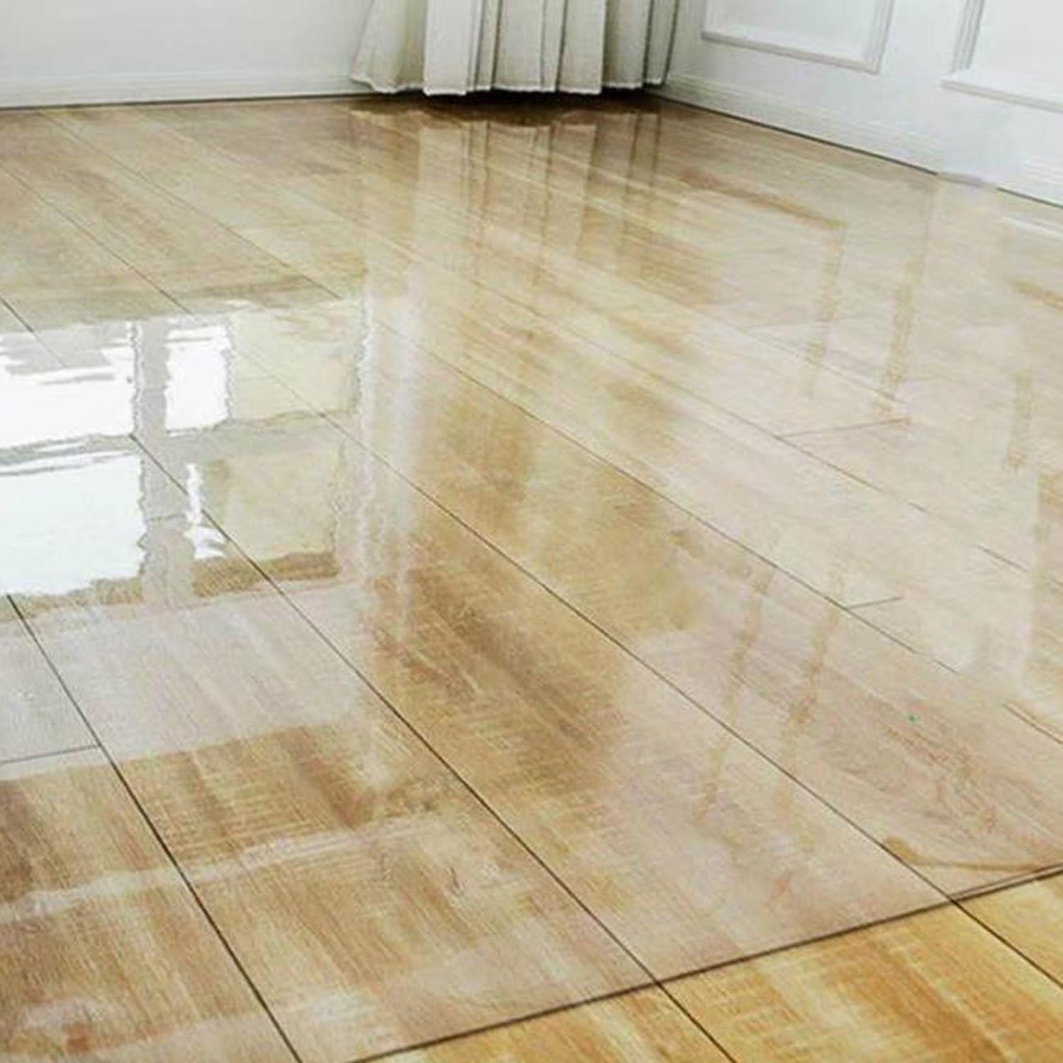 Sous-main de bureau en vinyle PVC imperméable transparent pour table, entrée, couloir, chambre à coucher, 150 x 160 cm