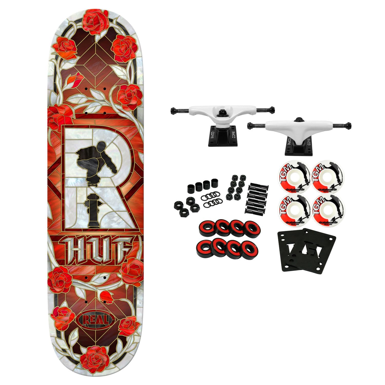 Real Skateboard Complete Huf Cathedral 8.5