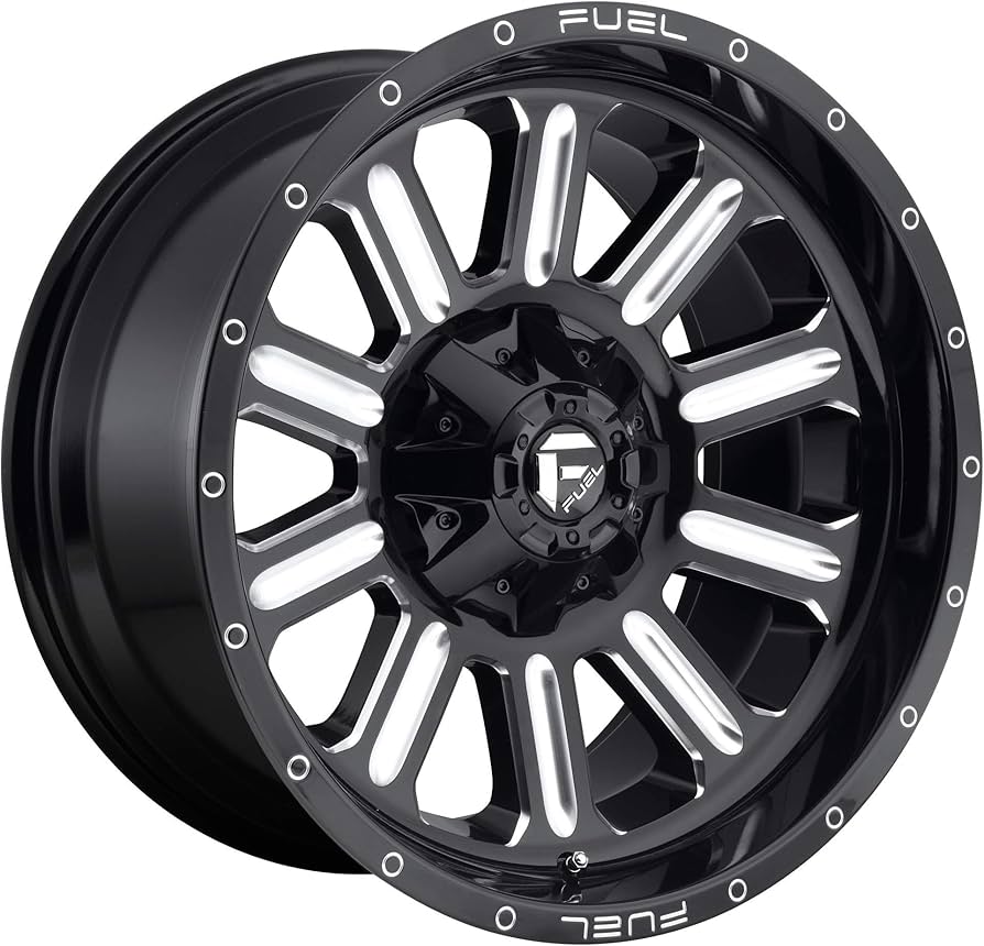Amazon.com: FUEL 1PC HARDLINE GLOSS BLACK MILLED HARDLINE 18x9