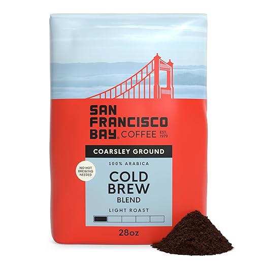 San Francisco Bay Ground Coffee - Cold Brew (28oz Bag), Light Roast