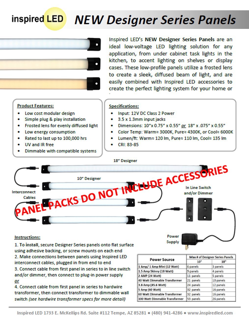 Amazon.com: Inspired LED New Under Cabinet Lighting Designer