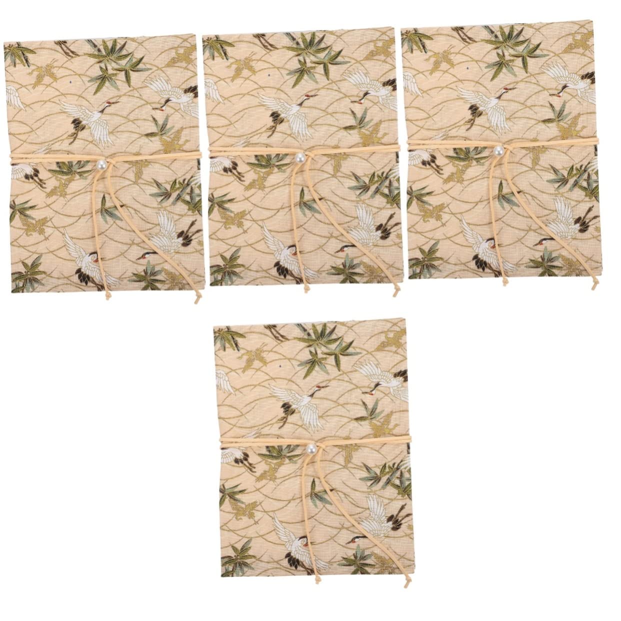 4pezzi Per Regolabile Design Foderina Protettiva Per Quaderni Scolastico e Personale Colore Beige Gru
