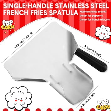 Potchen 502 Pieces Popcorn Machine Supplies Set Includes 500 Pcs 1oz Red and White Popcorn Bags Bundle Scoop and Stainless Steel Seasoning Dredge Salt Shaker for Party Movie Night Theater(Burst)