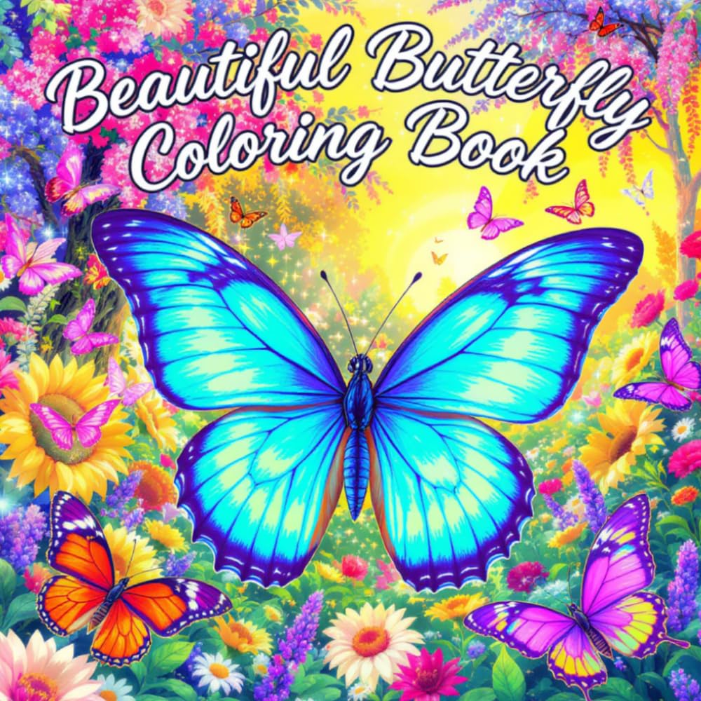 Beautiful Butterfly Coloring Book