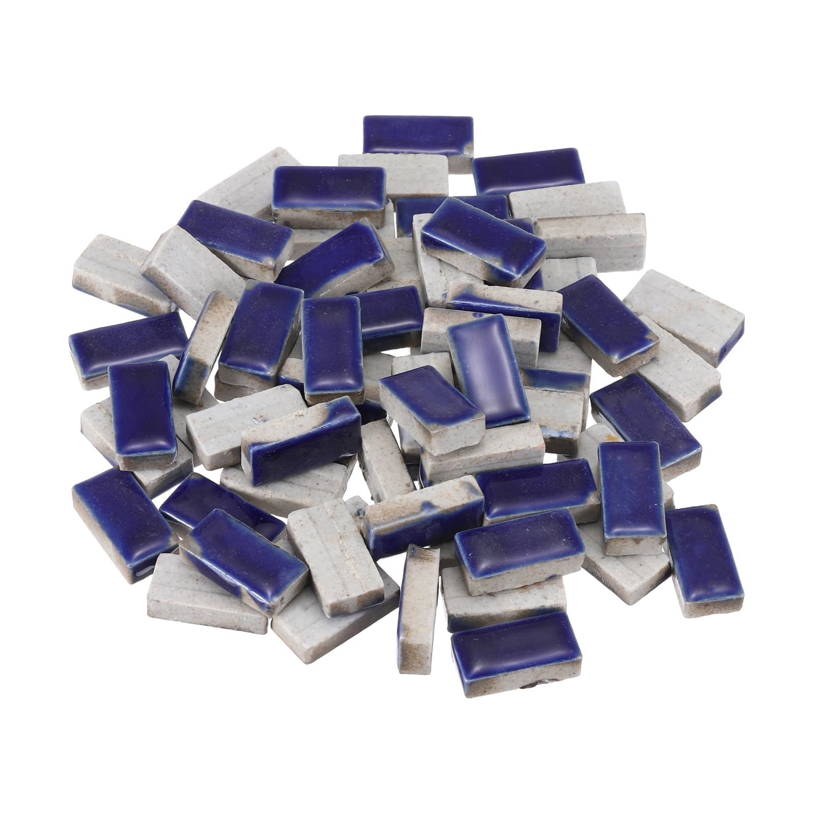 Carreaux de mosaïque en céramique rectangulaires de haute qualité couleur bleu azur foncé