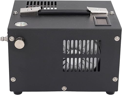 Miniatura 8 de Compresor de aire PCP, 4500Psi 30mpa 12V DC aceite sin agua bomba de alta presión compresor portátil PCP para pistola de aire y paintball