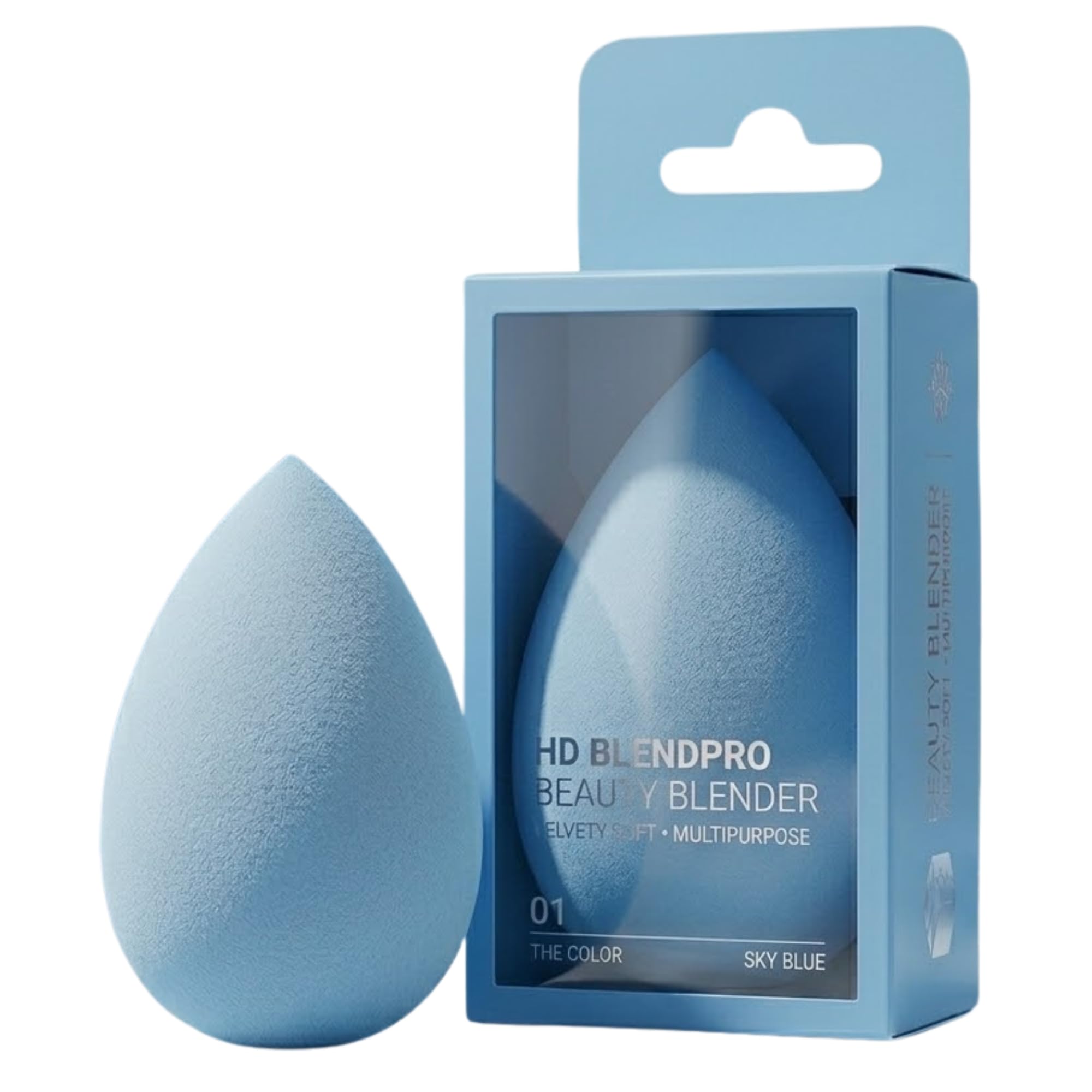 Beauty Blender Makeup Sponge for Foundation, Concealer, BB Cream & Powder Makeup | Soft Latex-Free Makeup Blender Sponge | Wet & Dry Use | Flawless Finish | Random Color As Per Availability | 1 Pc-picture-22