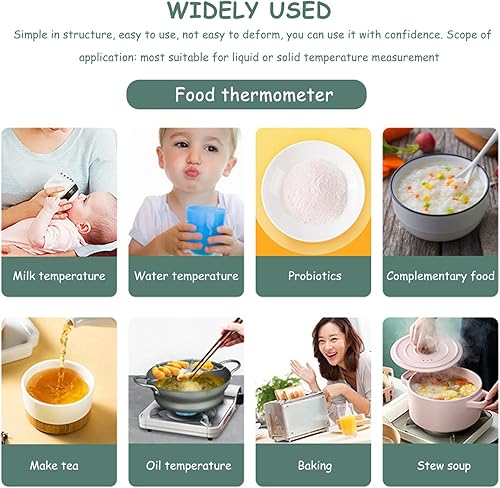 Miniatura 2 de Dulces de carne de comida digital sonda de lectura instantánea alarma de temperatura retroiluminada para cocinar barbacoa horno de cocina ahumador