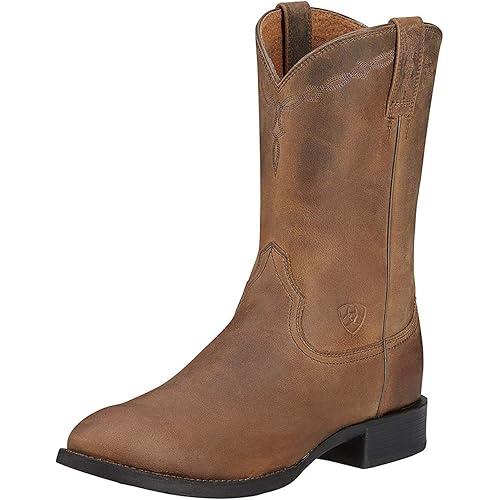 Ariat Heritage Roper Western Boots- Men’s Traditional Leather Country Boot