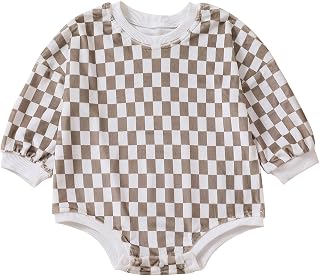 Baby Neutral Clothes Cute Bubble Romper Sweatshirt Oversized Long Sleeve Bodysuit Warm Fleece Sweater Onesie Outfits