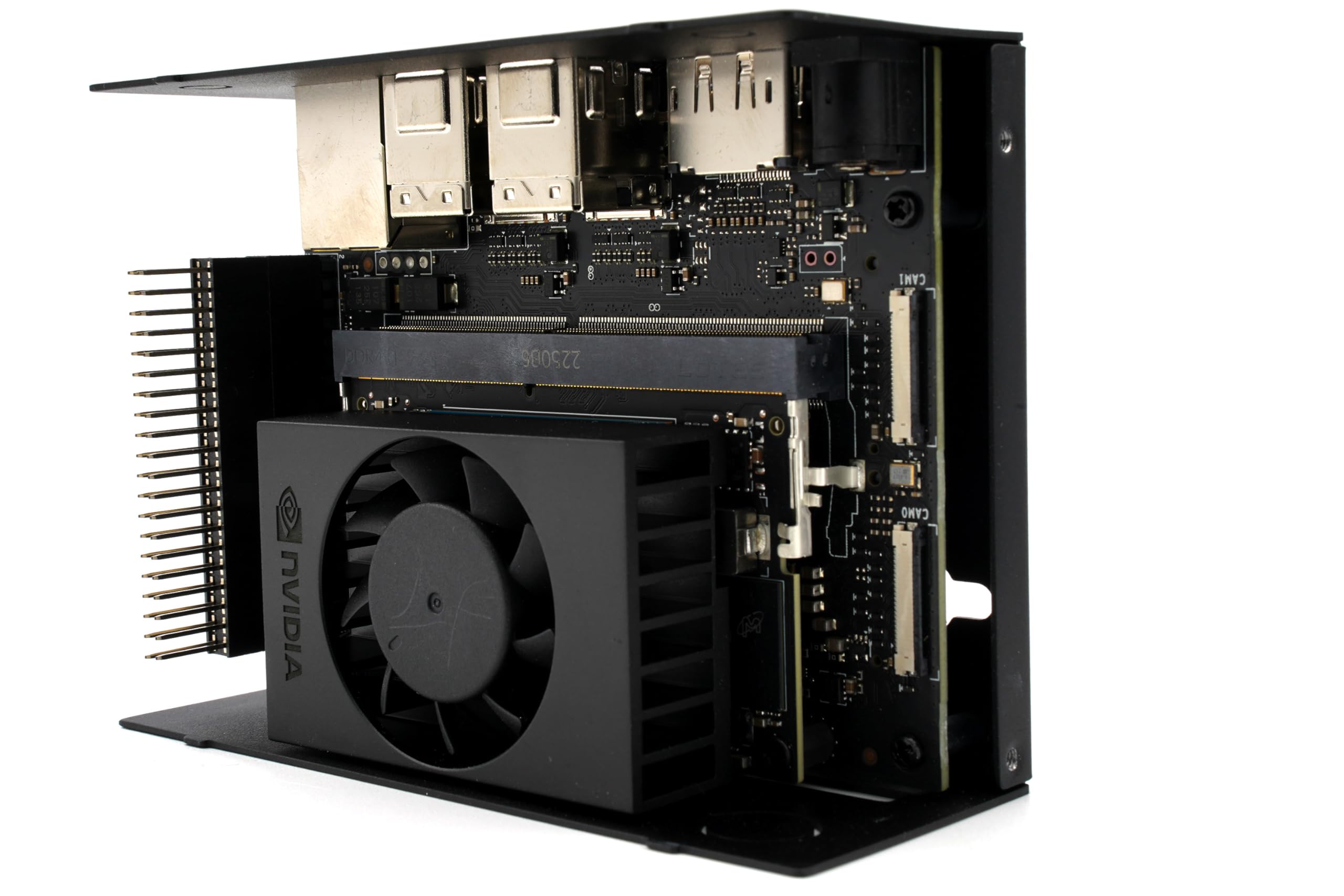 KKSB Jetson Orin Nano Super Developer Kit Case - Boîtier aluminium ventilation support VESA