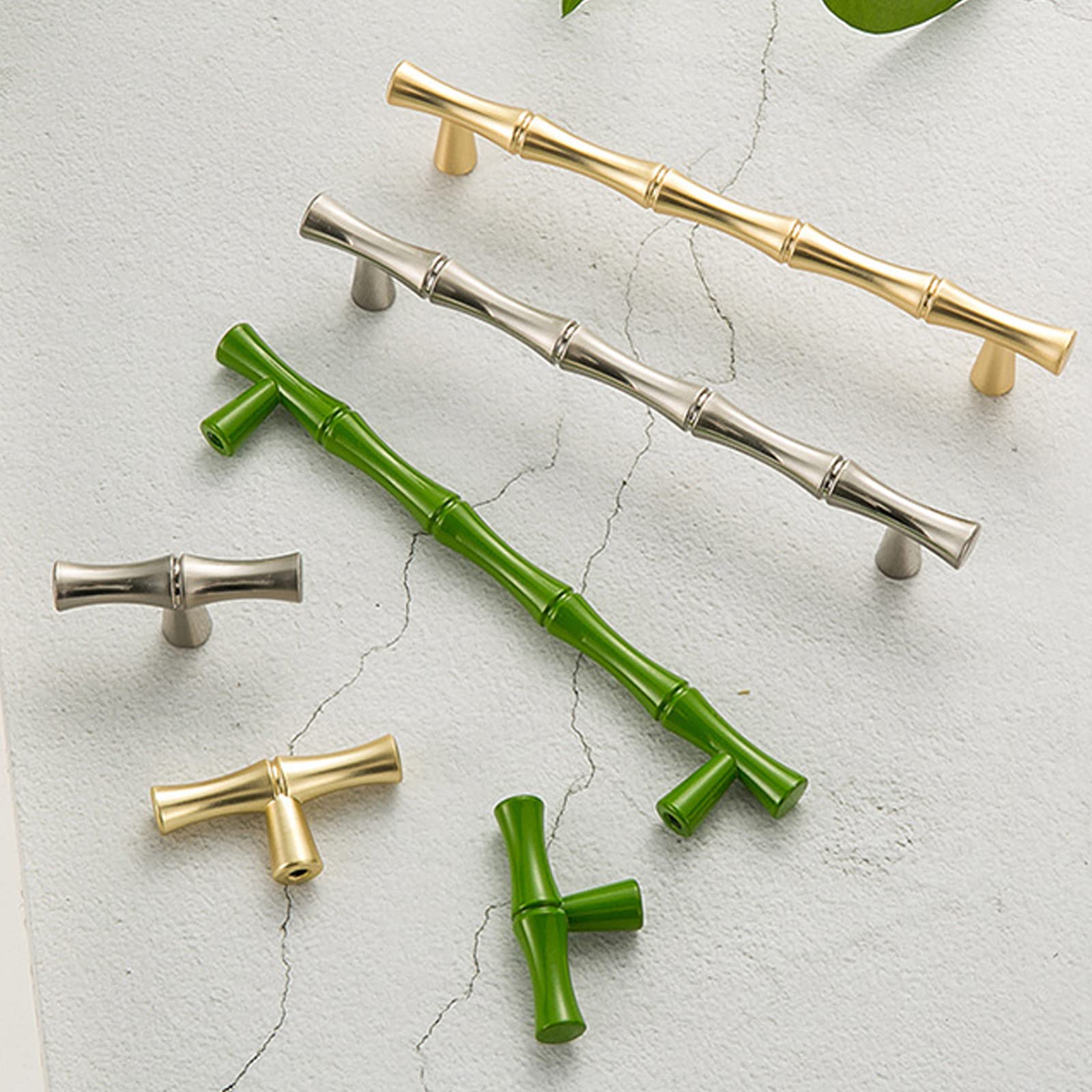 4 Stck Mbelgriff, Schubladengriffe in Bambus-Optik, T Moebelknauf,  Kommodenknpfe Schubladen knpfe Set, Knauf fr Schrank Schublade  Kche,Green-128mm : Amazon.de: Baumarkt