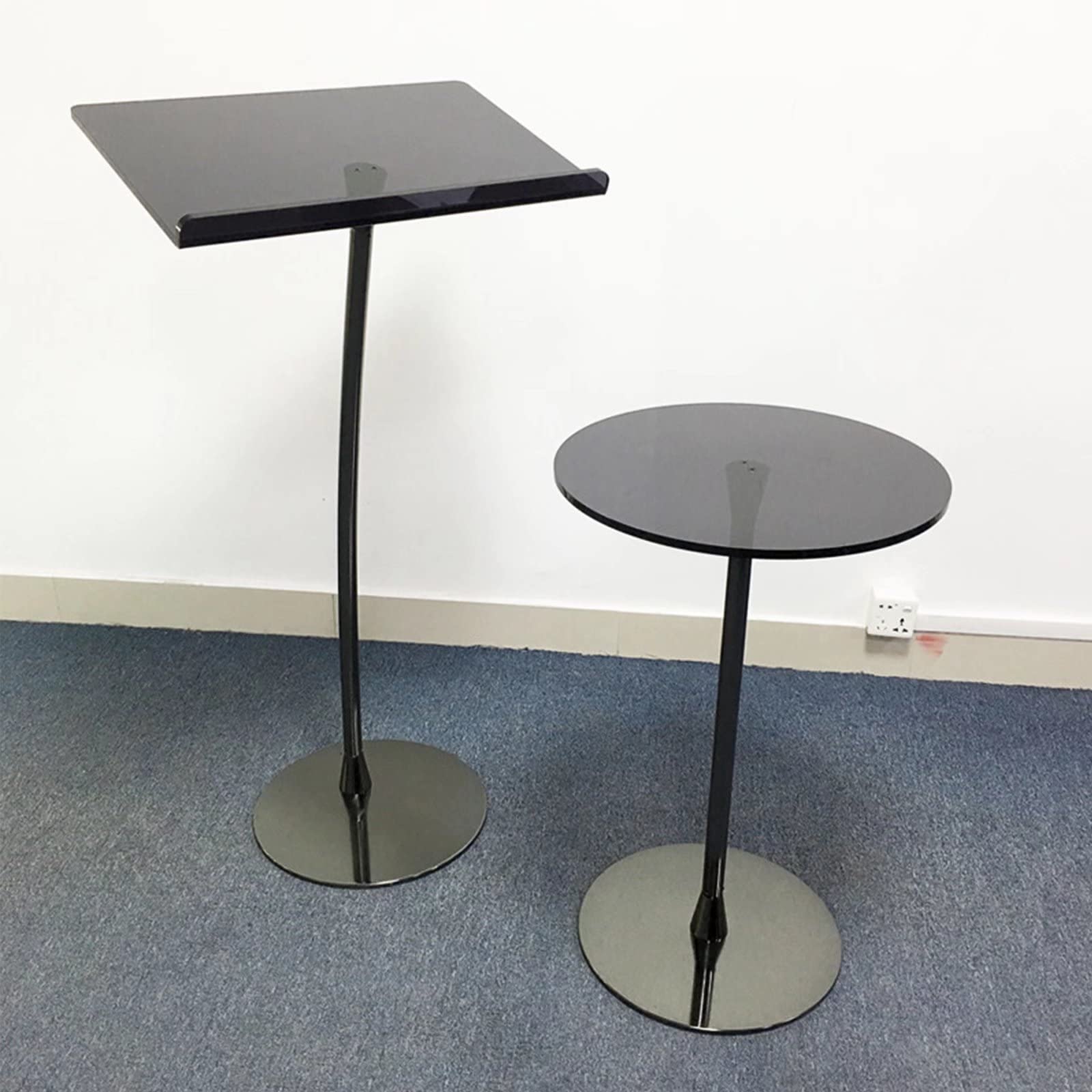 Genérico Atril acrílico Ligero Multiusos, Moderno, Ideal para escuelas, Iglesias, oficinas y Eventos. Fácil Montaje y diseño translúcido.