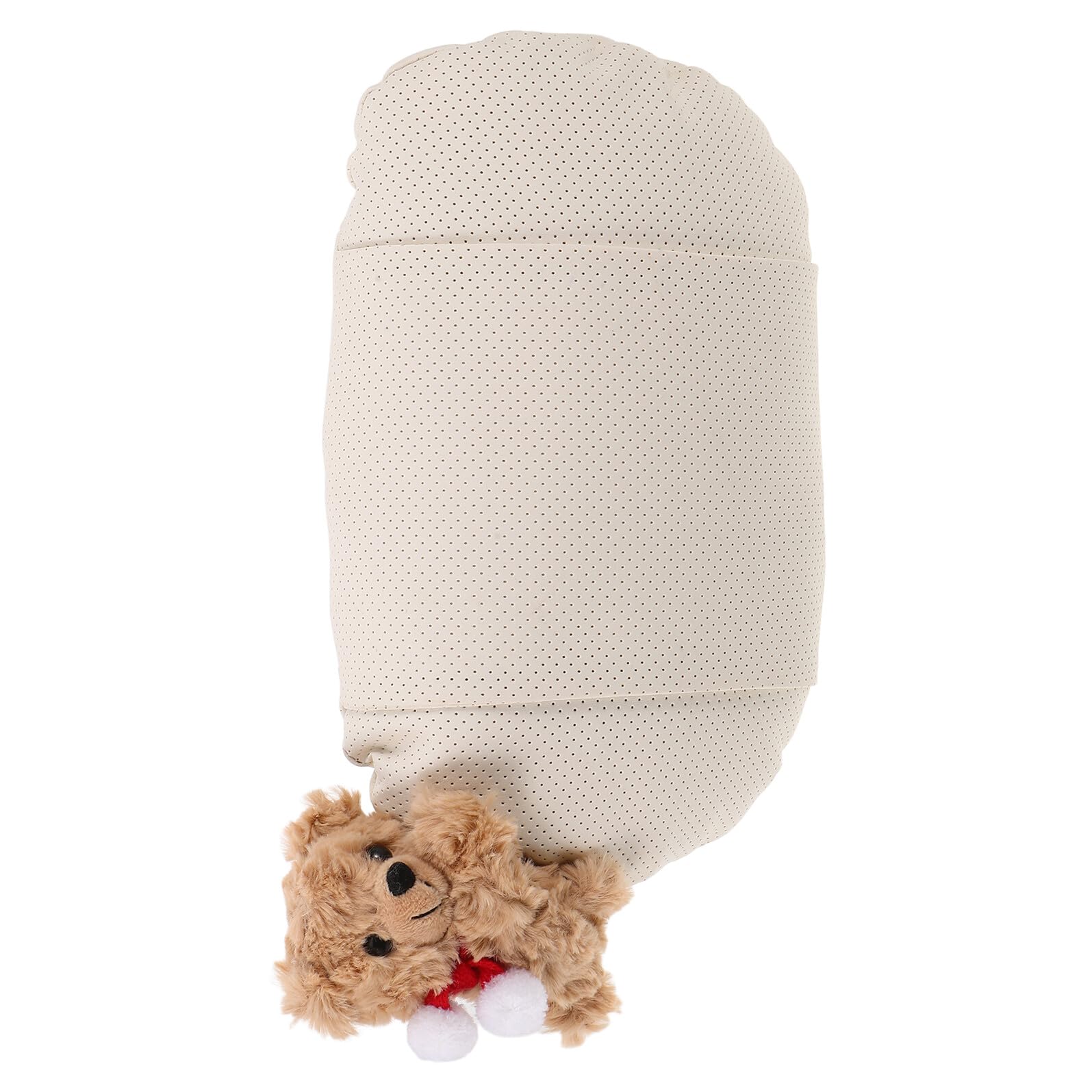 Almohada Coche, Reposacabezas Ergonómico Oso de Peluche Blanco