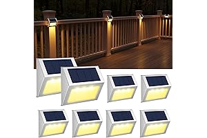 JSOT Solar Deck Stair Lights Outdoor Waterproof LED