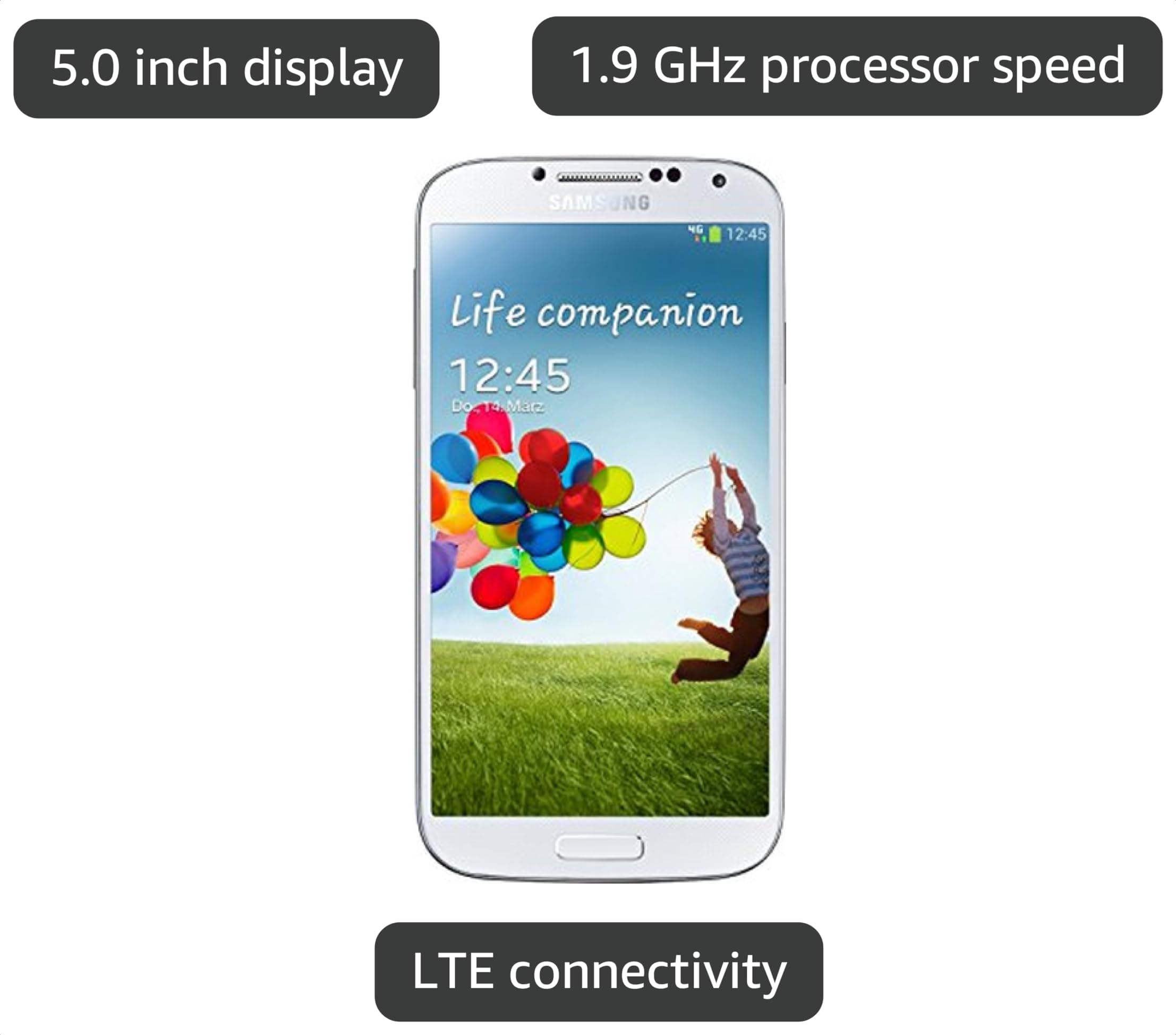 Amazon.com: Samsung Galaxy S4, White Frost 16GB (AT&T) : Cell