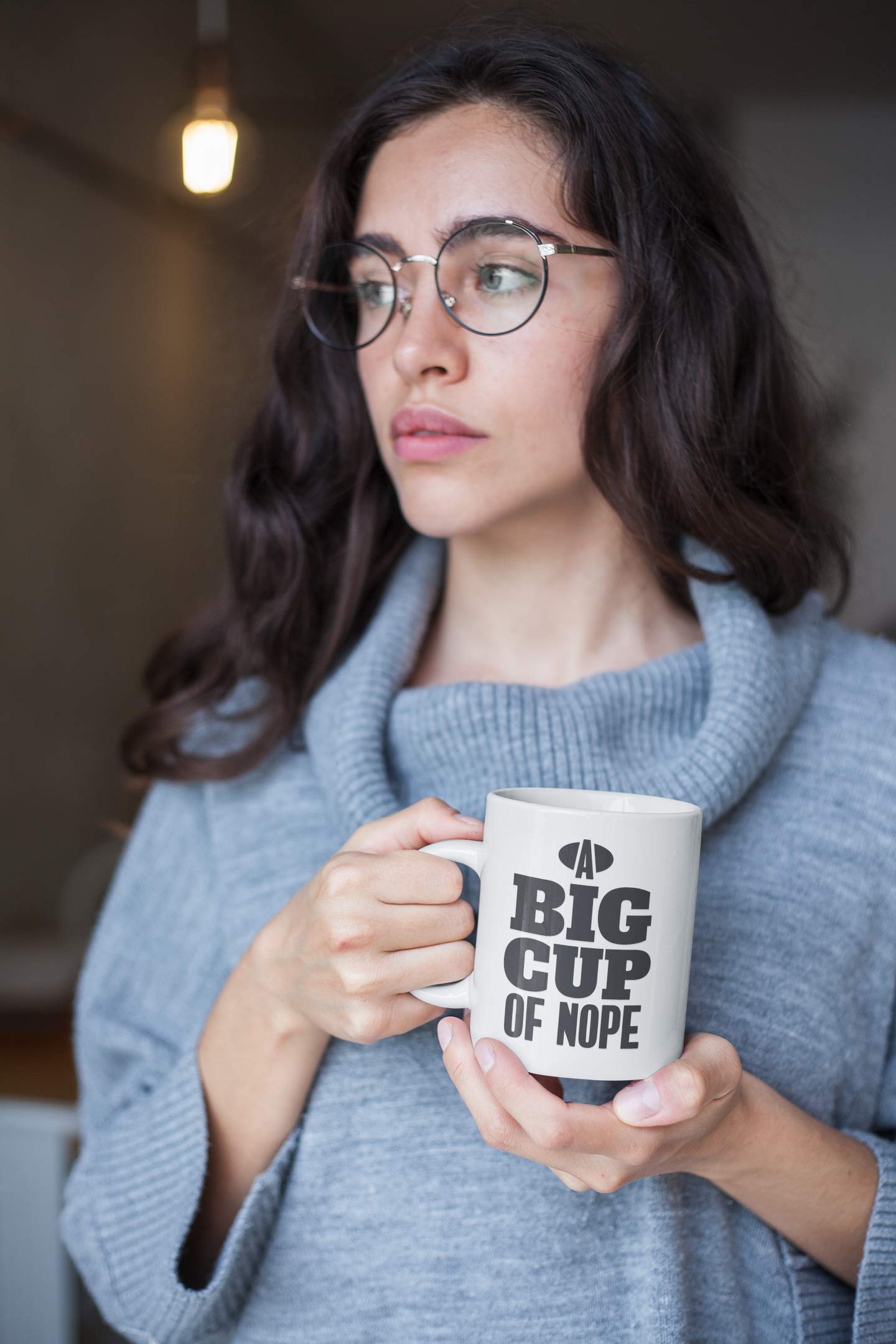 Amazon.com: Make Your Mark Design A Big Cup of Nope Ceramic Coffee & Tea Mug  Cup or Office Desk Decor (15oz) : Home & Kitchen