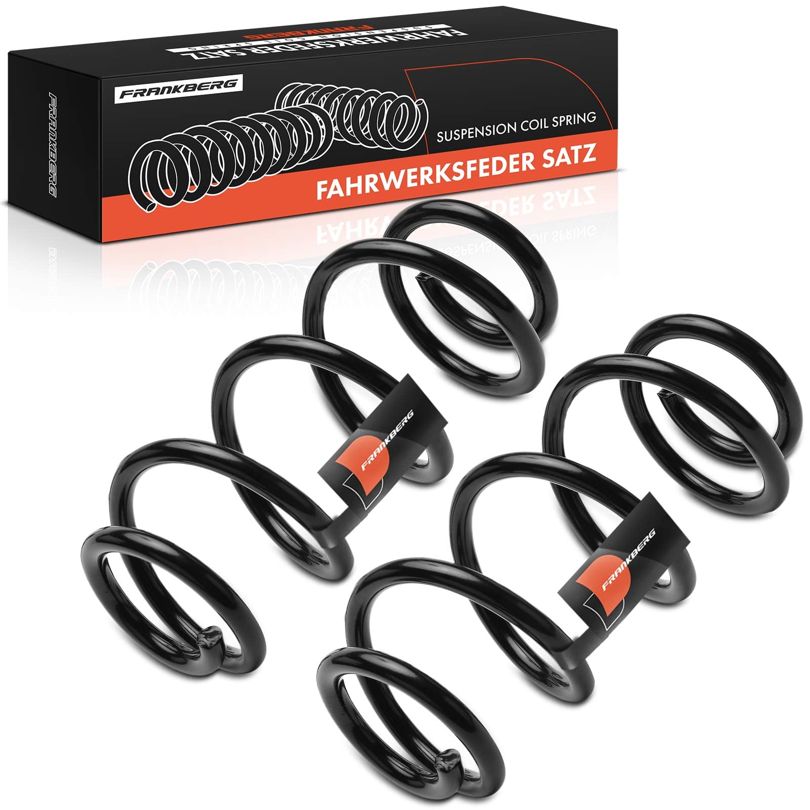 Frankberg 2x Muelles de Suspensión Eje delantero izquierdo derecho Compatible con A4 8K2 A4 Allroad 8KH A4 Avant 8K5 A6 4G2 4GC A6 Avant 4G5 4GD A7 Sportback 4GA 4GF Replace# 4004290