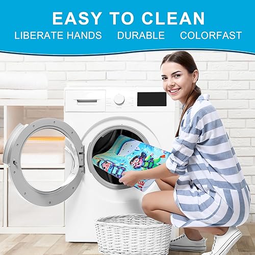 Miniatura 5 de XIYUNTE Alfombra de baño para bebé antideslizante para niños, 40 x 16 pulgadas, extra larga, con dibujos animados, tapete de baño ecológico para