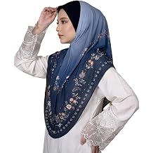Instant Hijab For Women Ready To Wear Printed Ombre Hijabs Khimar