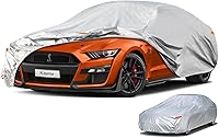 Vista 29 de Kayme - Cubierta completa impermeable de 6 capas p/automóvil apta p/todo clima, protección p/exteriores contra lluvia, rayos UV, algodón