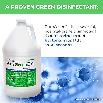 Amazon.com: PURE GREEN 24 Safe & Effective Disinfectant. Kills