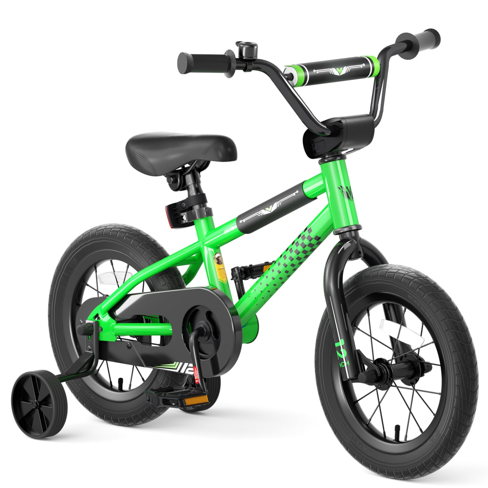 67i BMX Toddler Bike with Training Wheels 12/14/16 Inch Kids Bicycle Boys Girls Age 3-8 Durable Steel Frame Adjustable Seat Coaster Brake Bicicleta para Niños