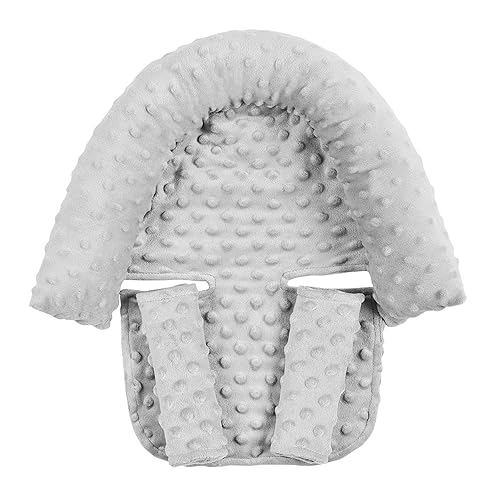 Beisto Fundas para reposacabezas y correa para bebés, almohada de apoyo para la cabeza del bebé y funda para el cuello del asiento del automóvil,