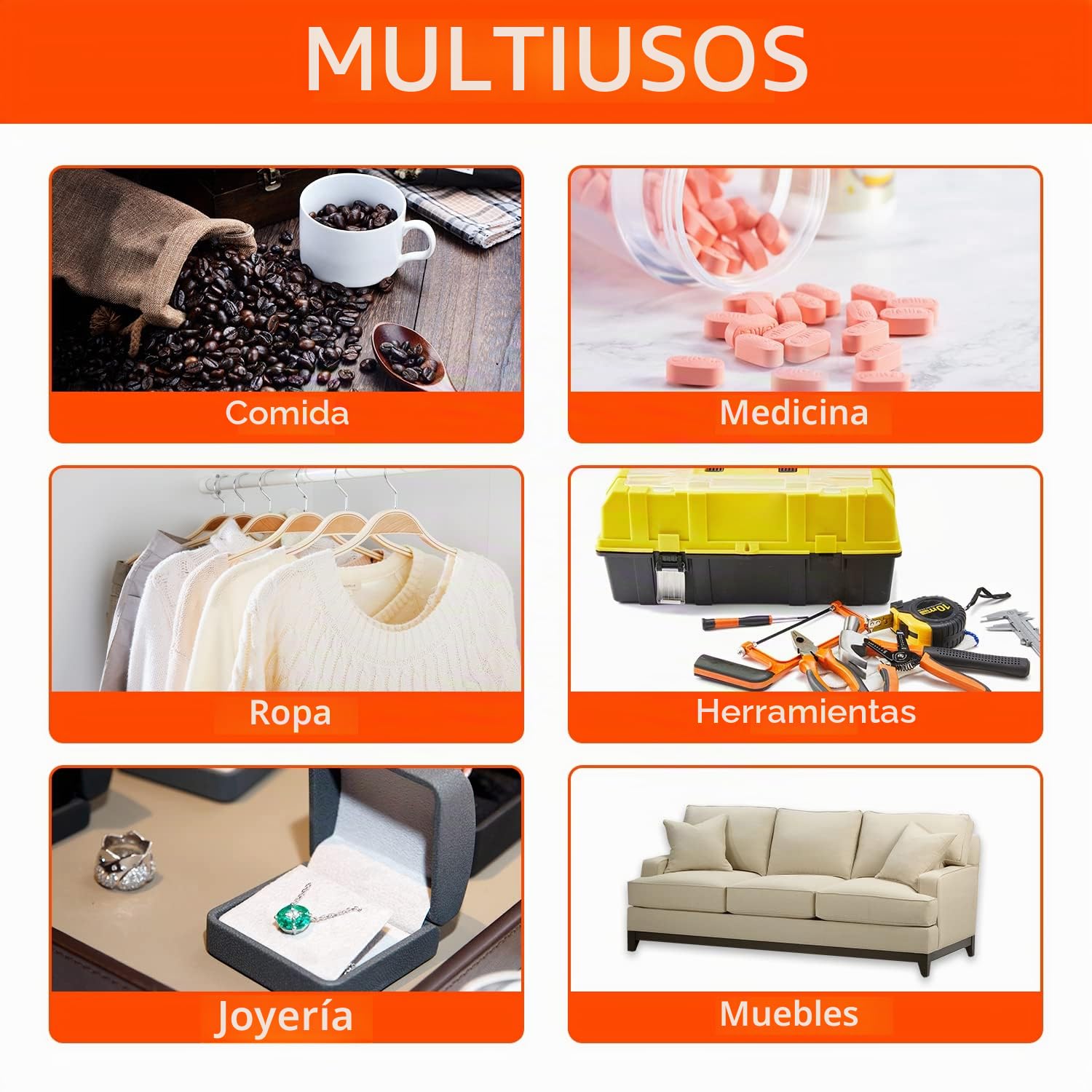 Fonday 100 Paquetes de Gel de Sílice de Grado Alimenticio Desecante Absorbente de Humedad