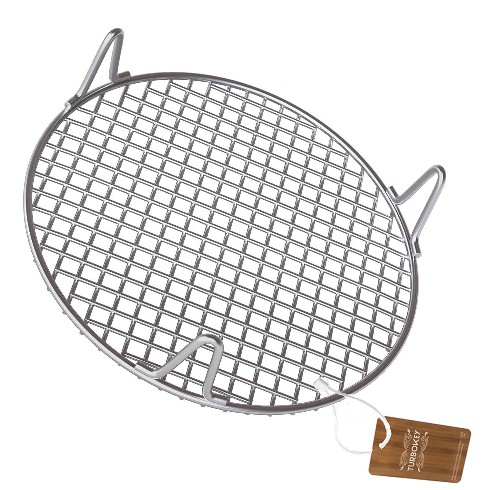 Estante de cocina de 6.5 pulgadas con patas de 1.8 pulgadas de altura de acero inoxidable 304 para hornear y enfriar, utensilios de cocina aptos para freidora de aire, olla a presión