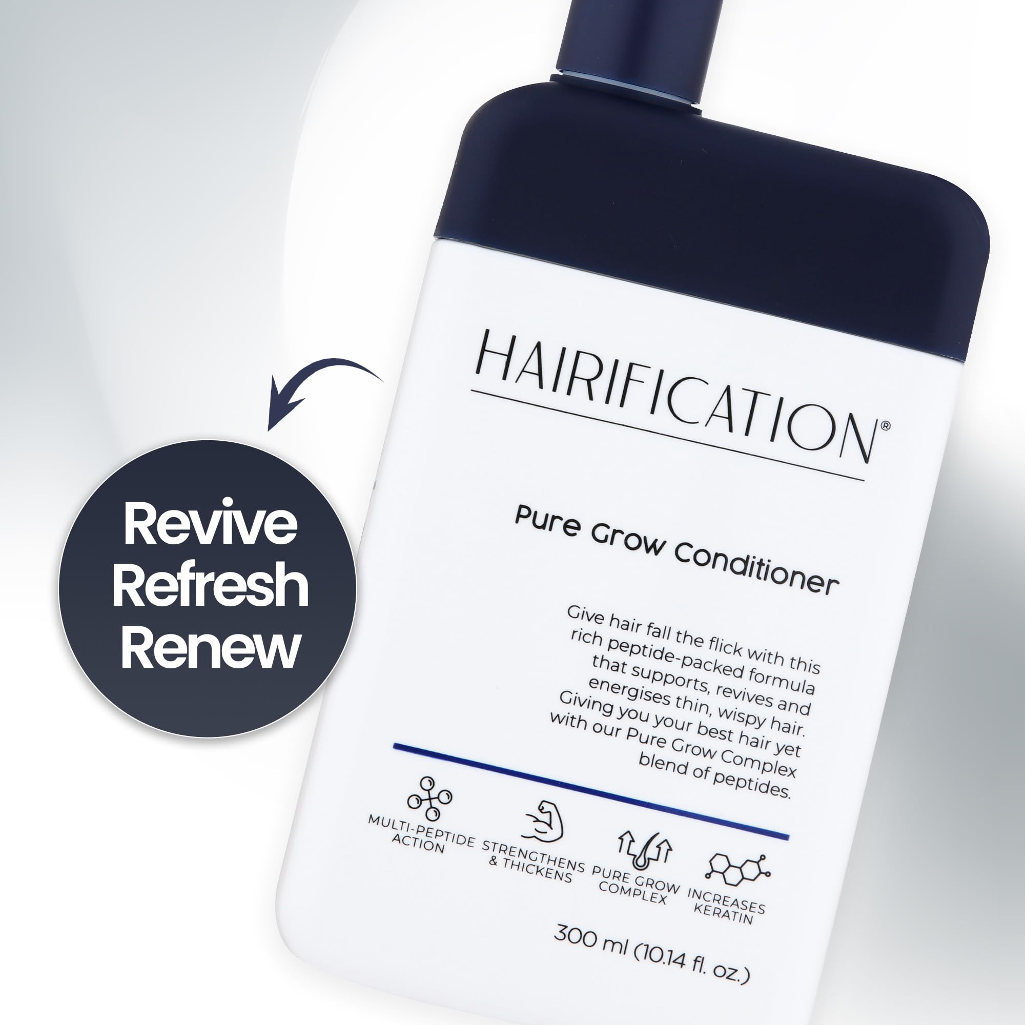 Pure Grow Conditioner per Capelli Sottili o Diradati, Favorisce Capelli dall’Aspetto più Sano e più Forti, 300ml