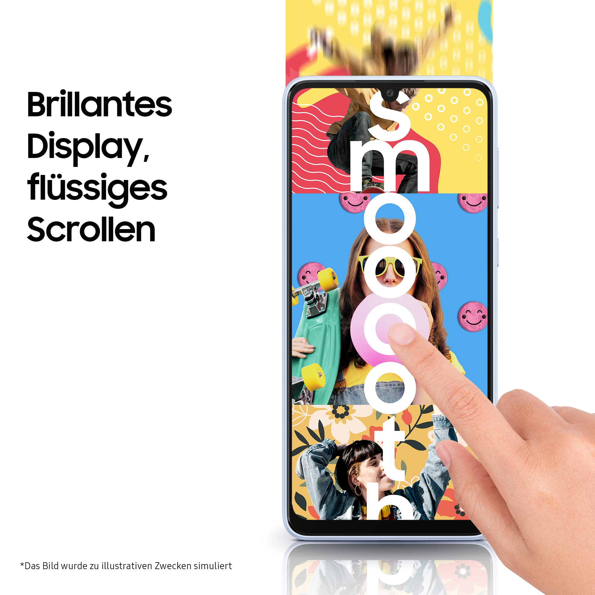 Samsung Galaxy A33 5G Smartphone Dual-SIM Android Smartphone Handy 6 GB RAM 128GB Speicher Awesome Black + 30 Monate Garantie (Generalüberholt)