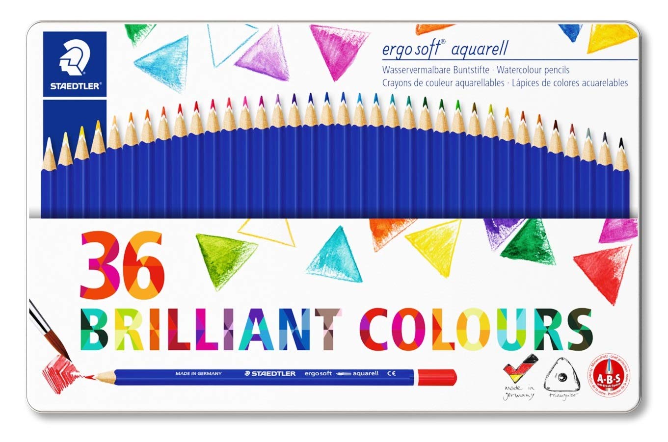 Ergosoft Aquarell Colour Pencil Set - Pack of 36