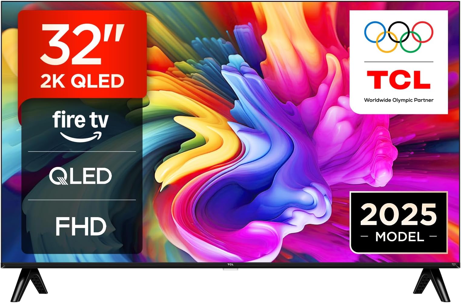 TCL 32SF560-UK 32" Full HD QLED Direct LED Smart TV with Fire TV, Alexa Voice Control, Vivid Colour & Enhanced Brightness
