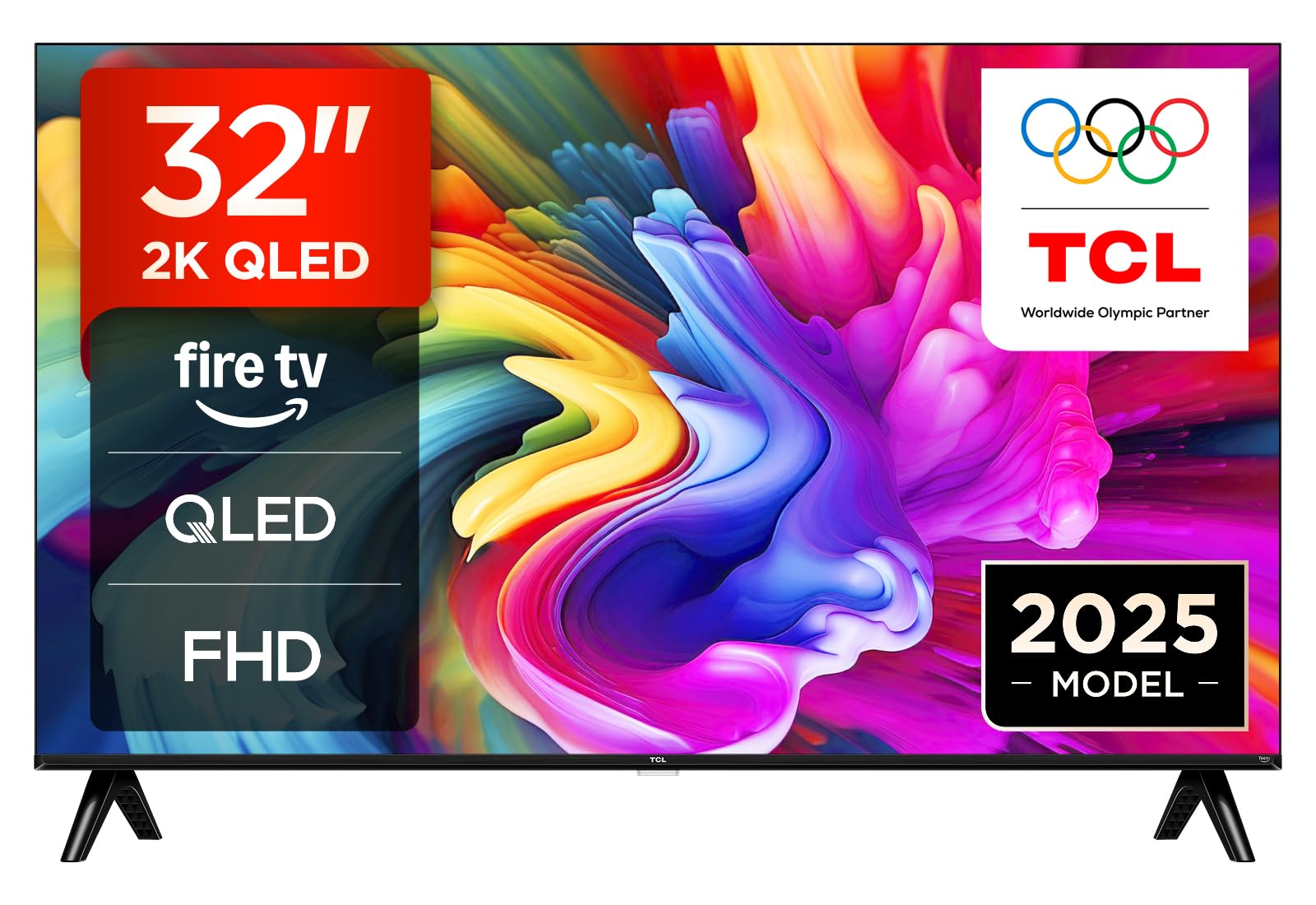 TCL 32SF560-UK 32" Full HD QLED Direct LED Smart TV with Fire TV, Alexa Voice Control, Vivid Colour & Enhanced Brightness