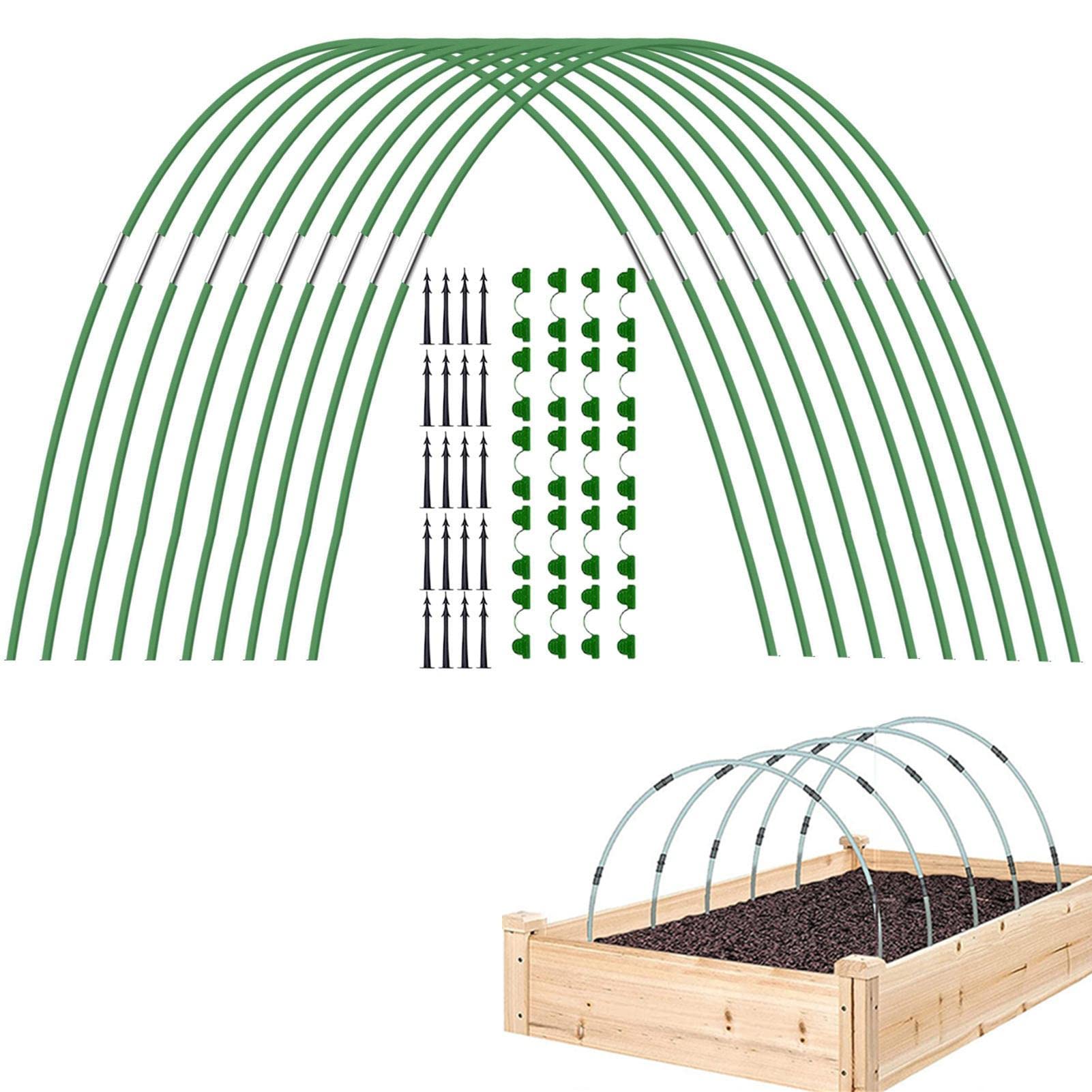 10 Cerceaux en en Fibre Verre Jardin pour Serre - - pour Serre