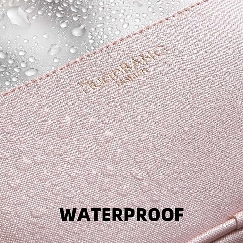 Miniatura 4 de ZBOLI Neceser de viaje para mujer, con capacidad para champú de tamaño completo, con compartimento organizador de joyas, bolsa de maquillaje extra