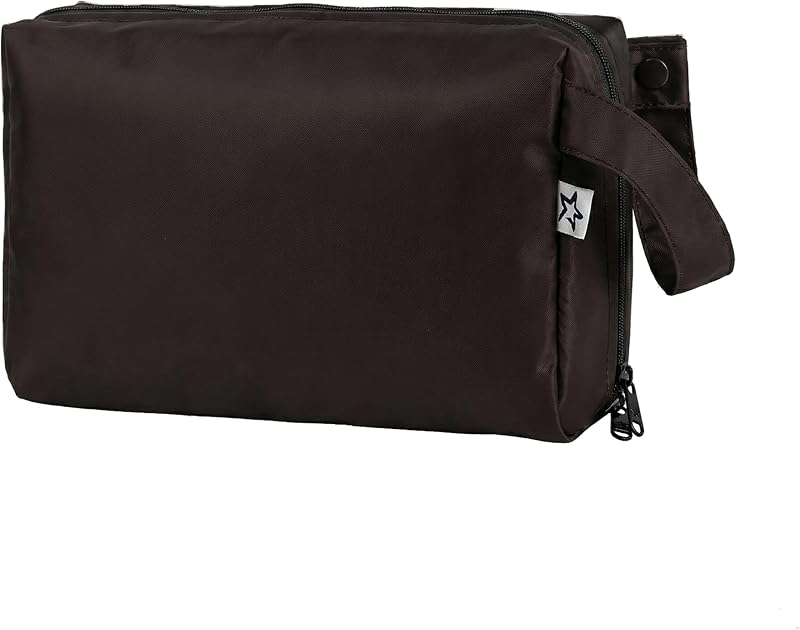 Necessaire de viagem Tiny Twinkle para cosméticos e itens de higiene, preta