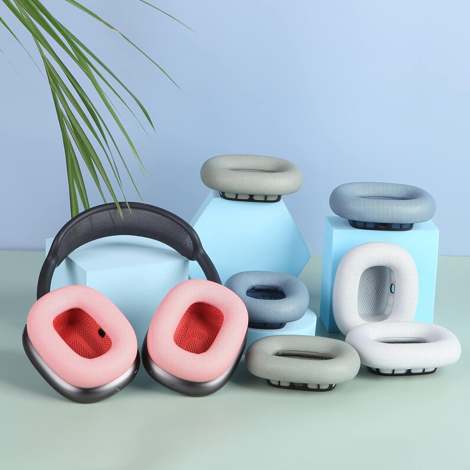 Ear Cushions Replacement for AirPods Max Headphones,Protein Leather Covered Earpads with Memory Foam and Magnet (Pink) - Image 9