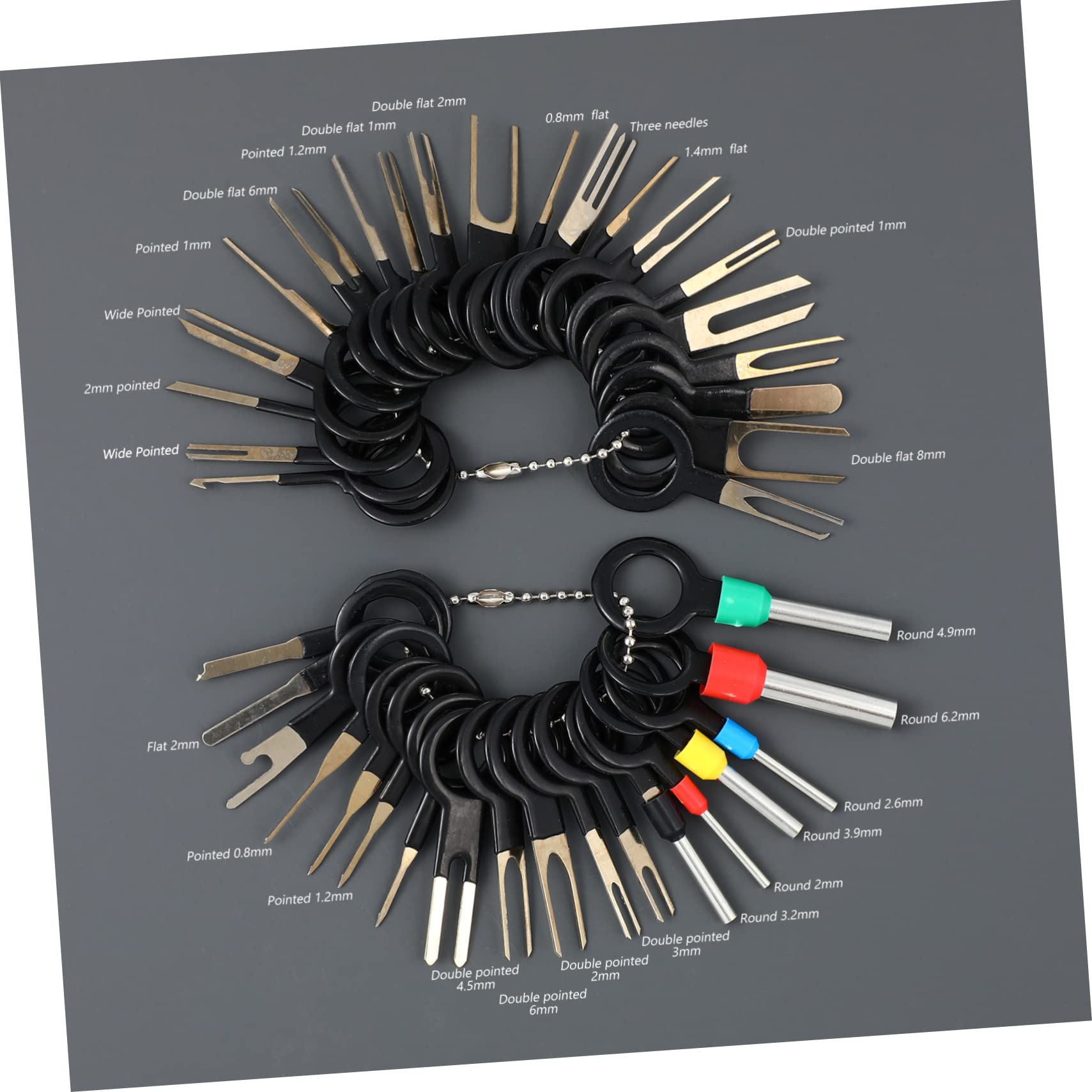 VALICLUD 76pièces Kit Outils Extraction De Bornes De Voiture Extracteur De Broches Outils Automobiles pour Systèmes Électriques Et Charnières