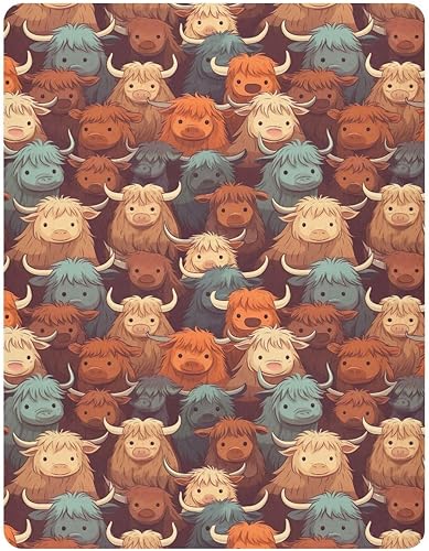 Miniatura 2 de Fitted Crib Sheets Highland Cows Baby Crib Sheets for Boy & Girl Toddler Mattress Sheets 21216701