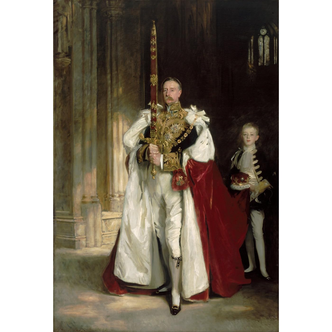 Stampa su tela giclée di grado museale, Sargent, sesto marchese di Londonderry, 127 x 101 cm, inchiostri d'archivio su tela di policotone, perfetta per soggiorno, camera da letto o parete della