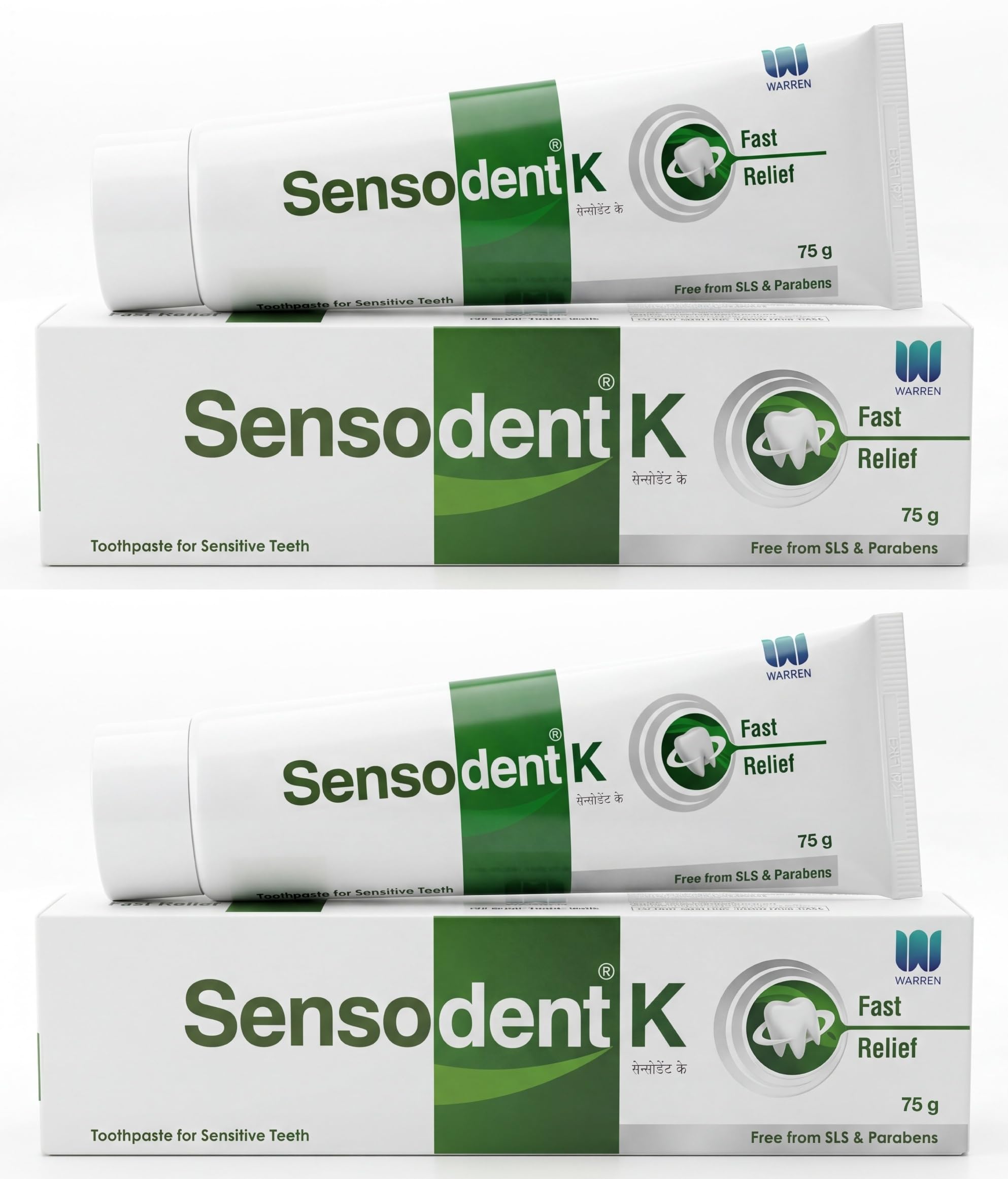 K Toothpaste for Sensitive Teeth - Instant Relief & Long-Lasting Protection, Dentist Recommended, SLS & Paraben Free - 75g x Pack of 2-image-31