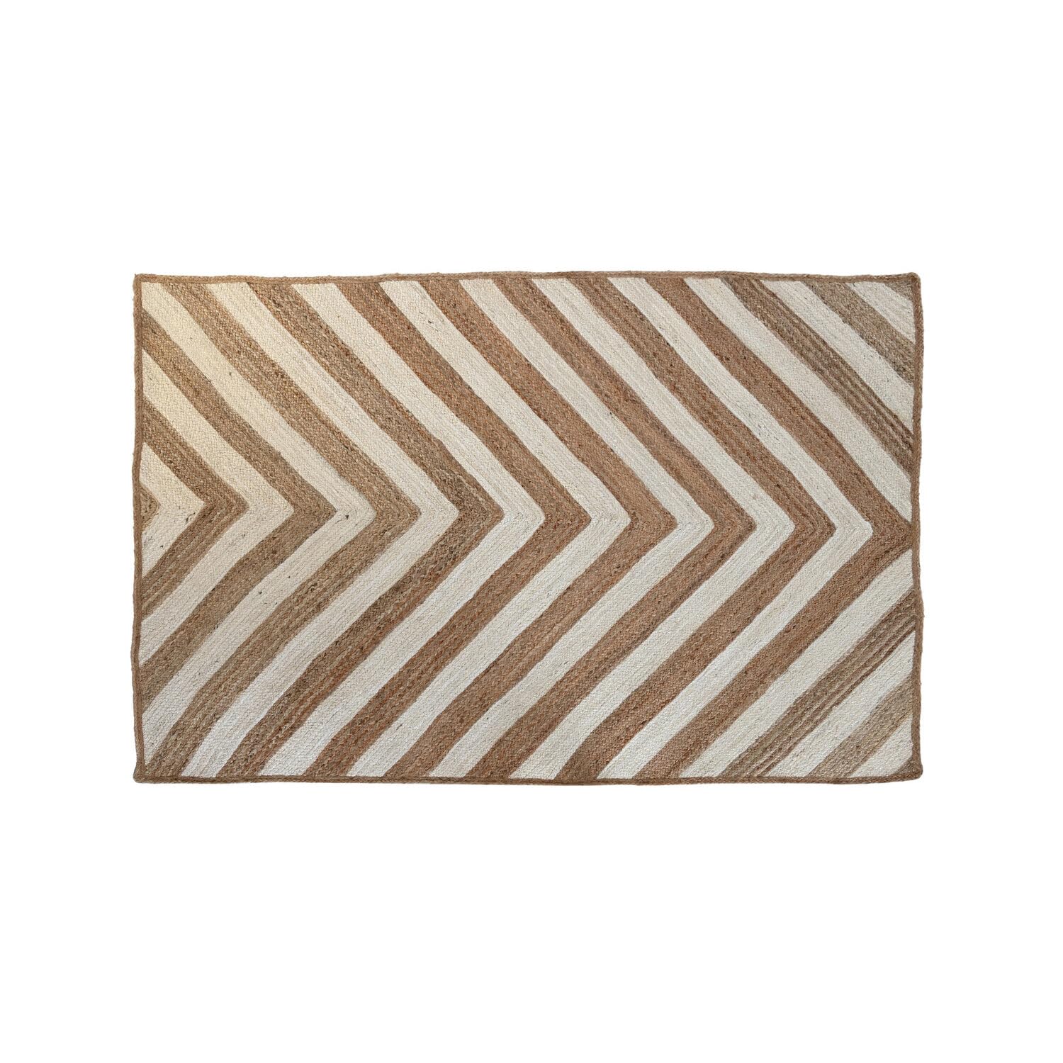 Tapis yute et coton naturel 120x180x1 pour sublimer votre salle à manger