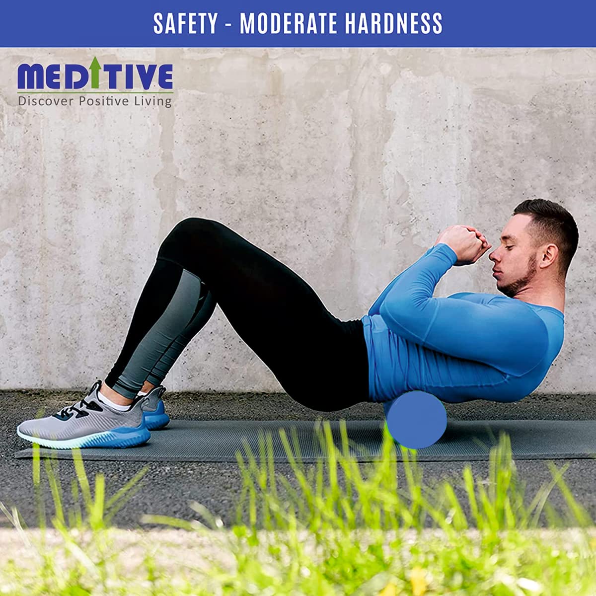Meditive Foam Roller for Deep Tissue Muscle Massage, Trigger Point Therapy, Exercise, and Workout 4