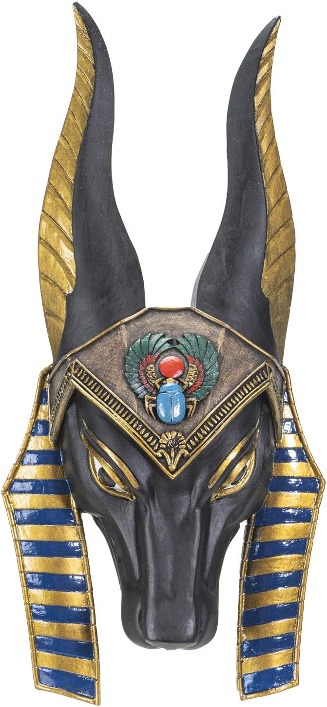 Pacific Giftware Anubis Jackal Headed God of Underworld Wall Plaque 10 Inches Sculptural Wall Decorative Accent