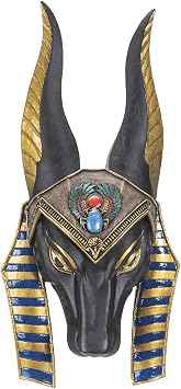 Pacific Giftware Anubis Jackal Headed God of Underworld Wall Plaque 10 Inches Sculptural Wall Decorative Accent