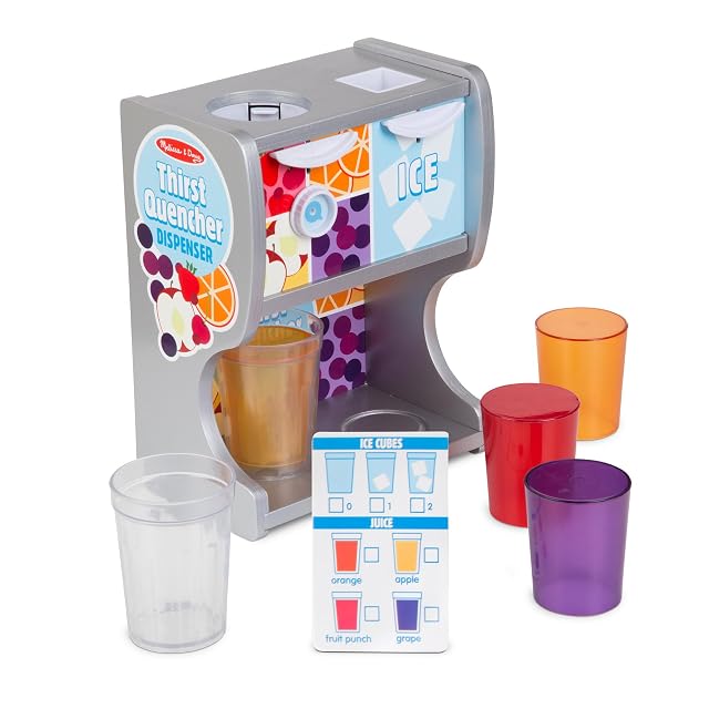 Foto 4 de 8 de Melissa & Doug Dispensador de Bebidas de Juguete de Madera con Accesorios, Juguete Creativo, Juego…