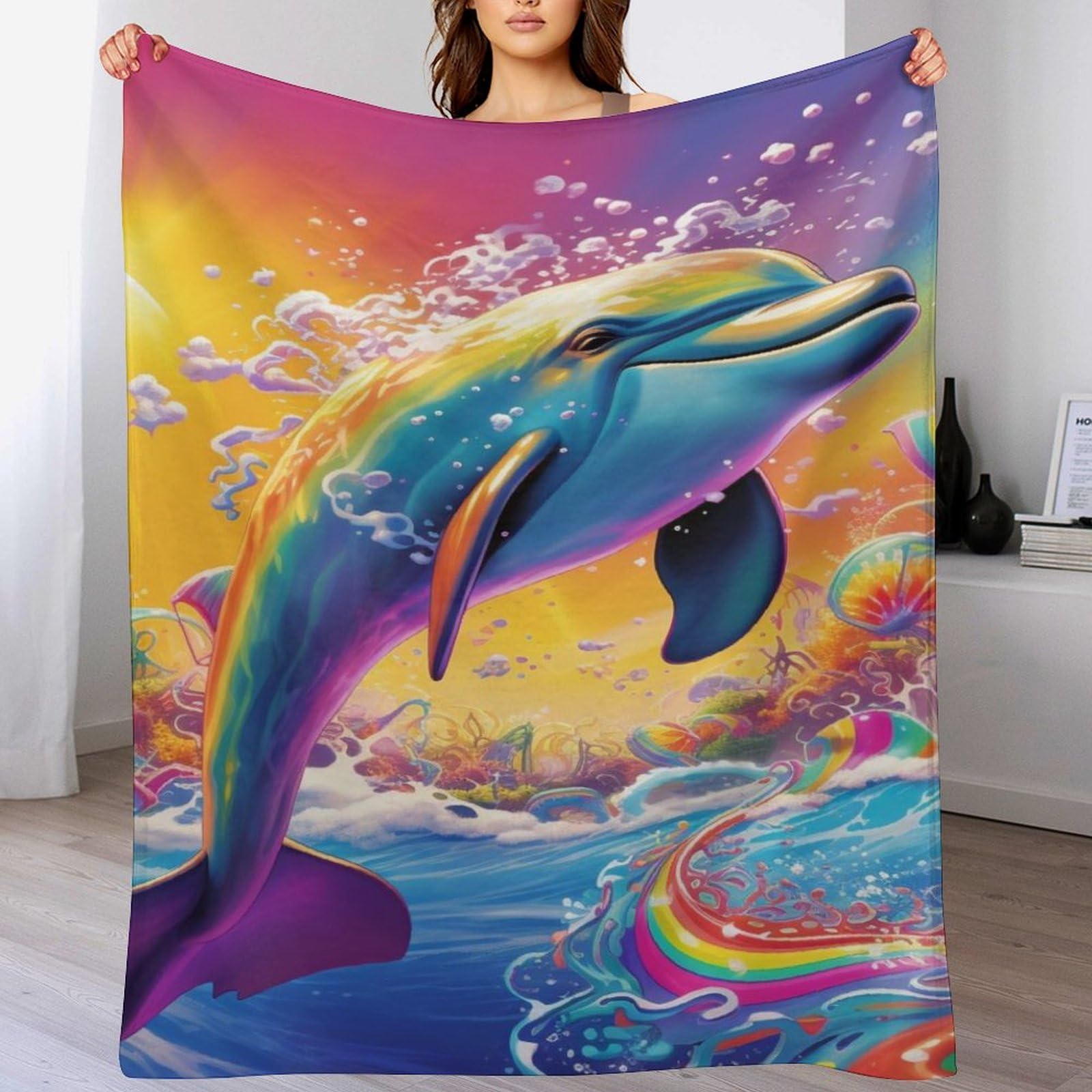 Couverture dauphin en flannel douce : le cadeau idéal pour décorer la maison